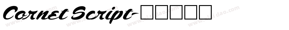 Cornet Script字体转换